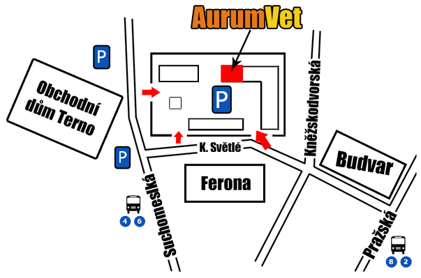 Mapa k ordinaci